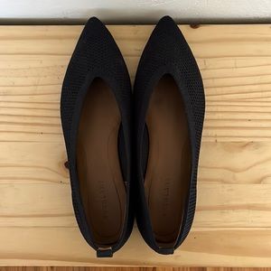 Navy Blue Everlane Flats